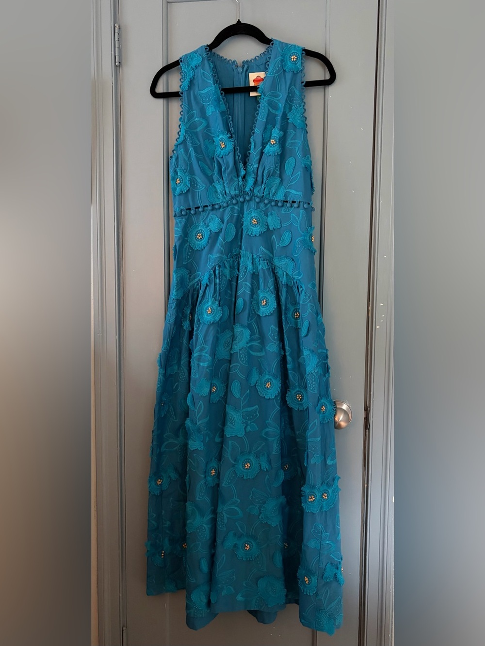 Farm rio blue 3D flower dress - Picture 4 of 8